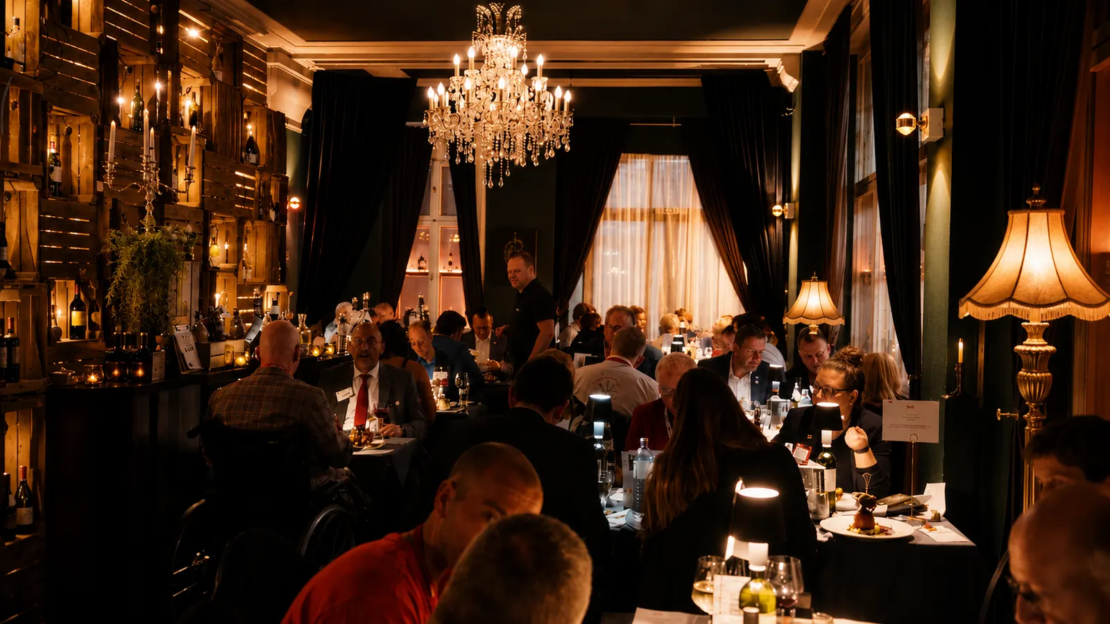 Vorwerck Lounge in Berlin im Kerzenlicht